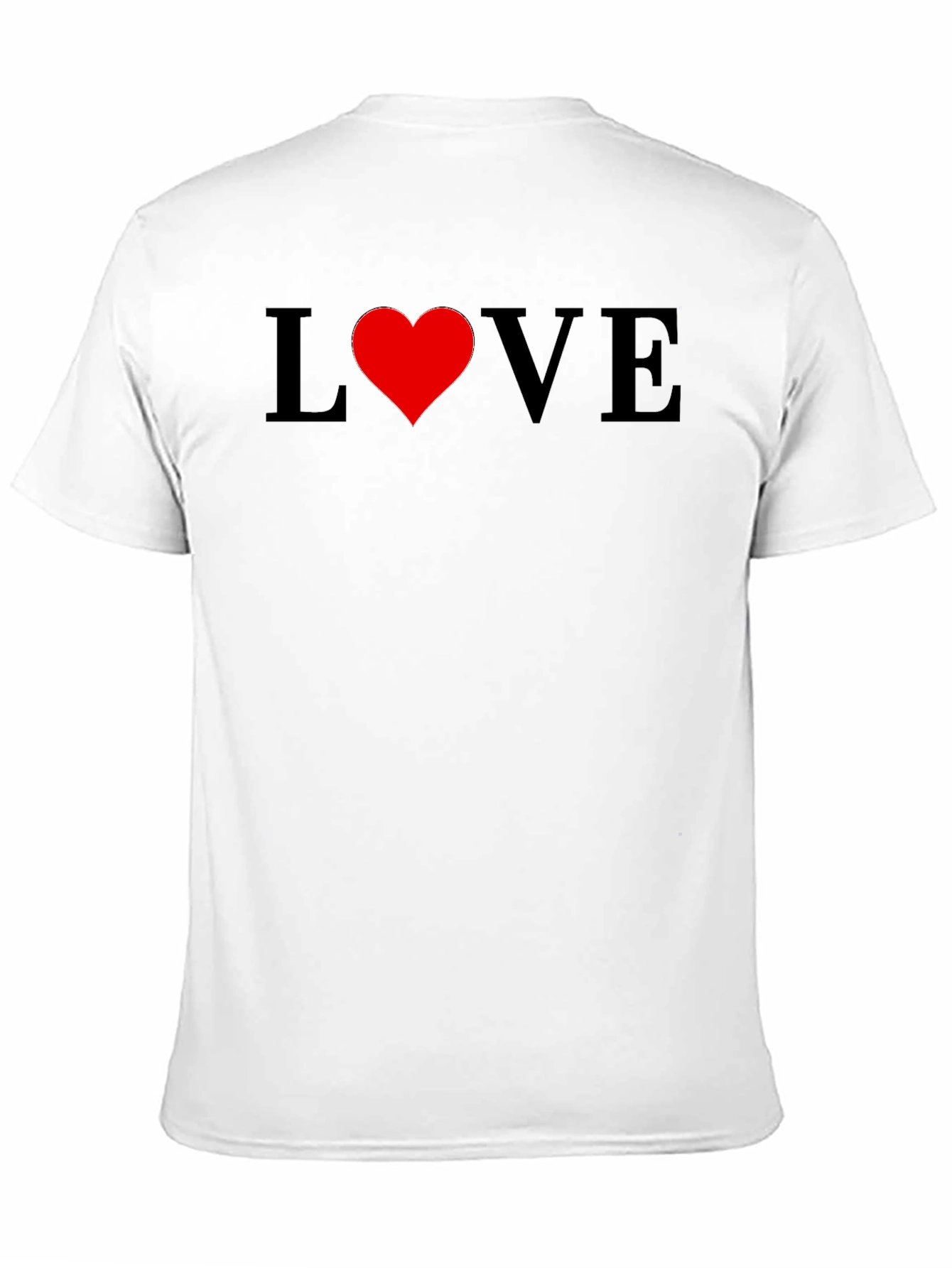 Love Heart Graphic Tee - Stylish Black T-Shirt