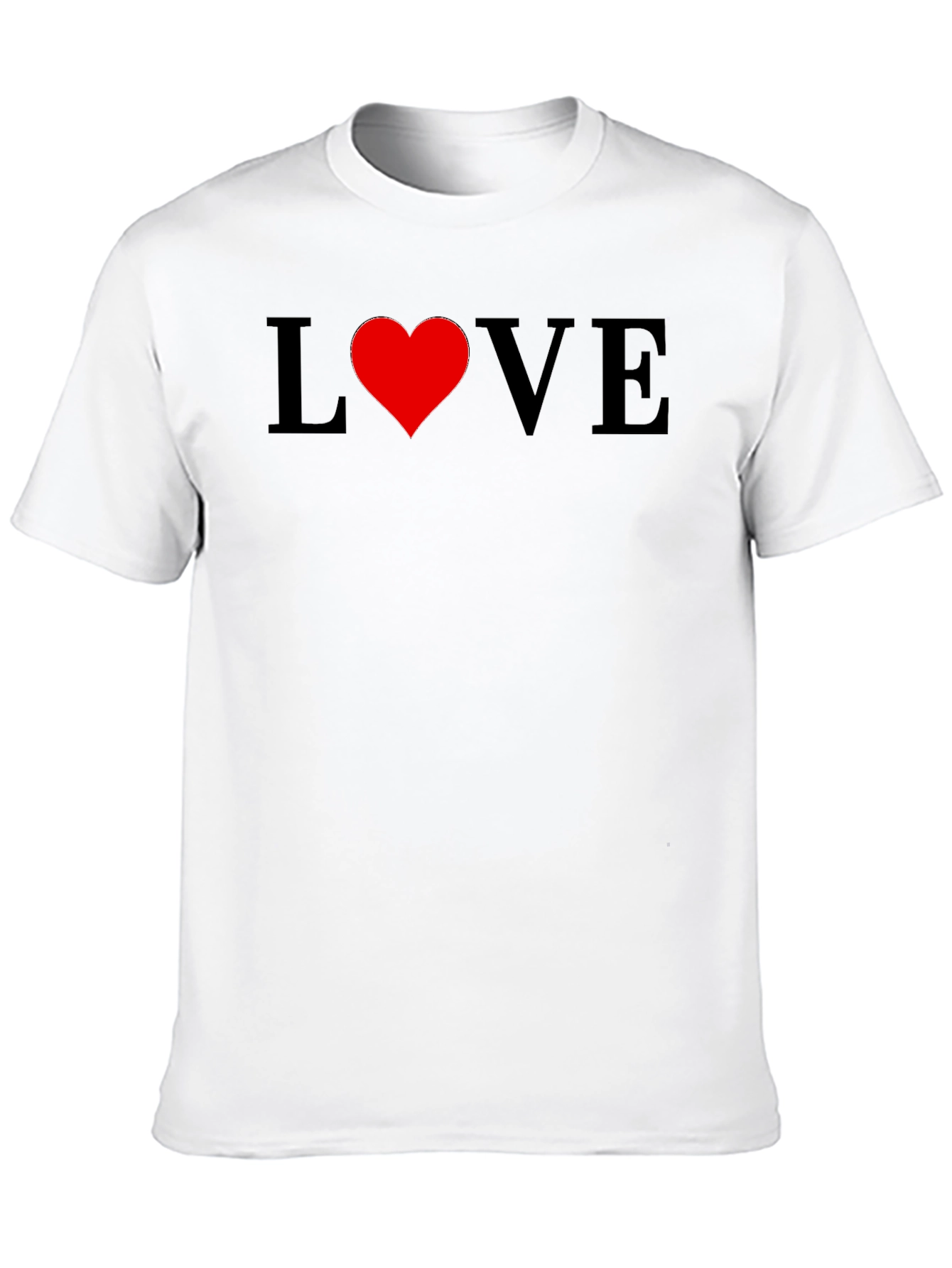 Love Heart Graphic Tee - Stylish Black T-Shirt