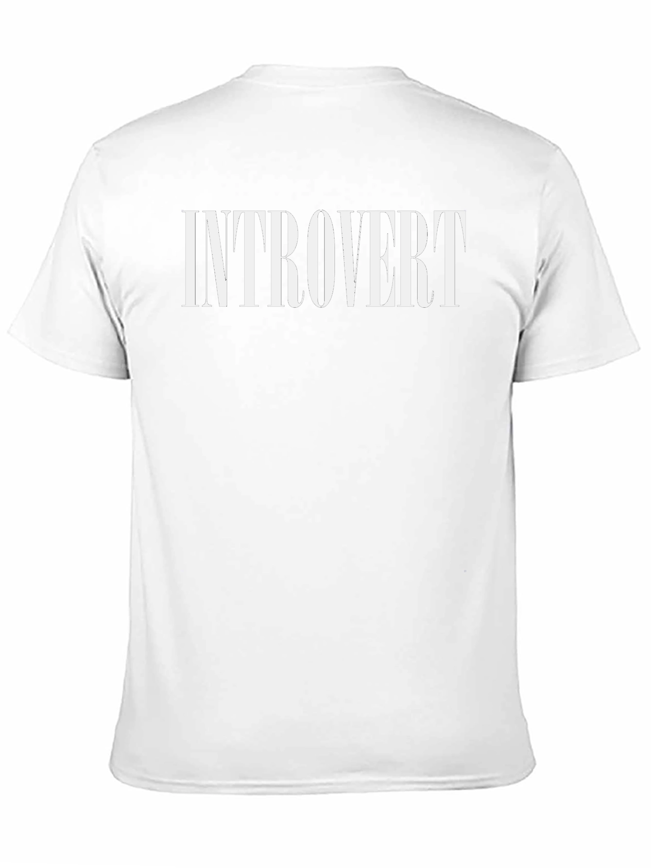 Introvert Graphic Tee - Black Cotton Comfort