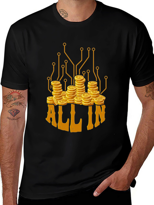 All In Crypto Tee - Bitcoin Trader T-Shirt