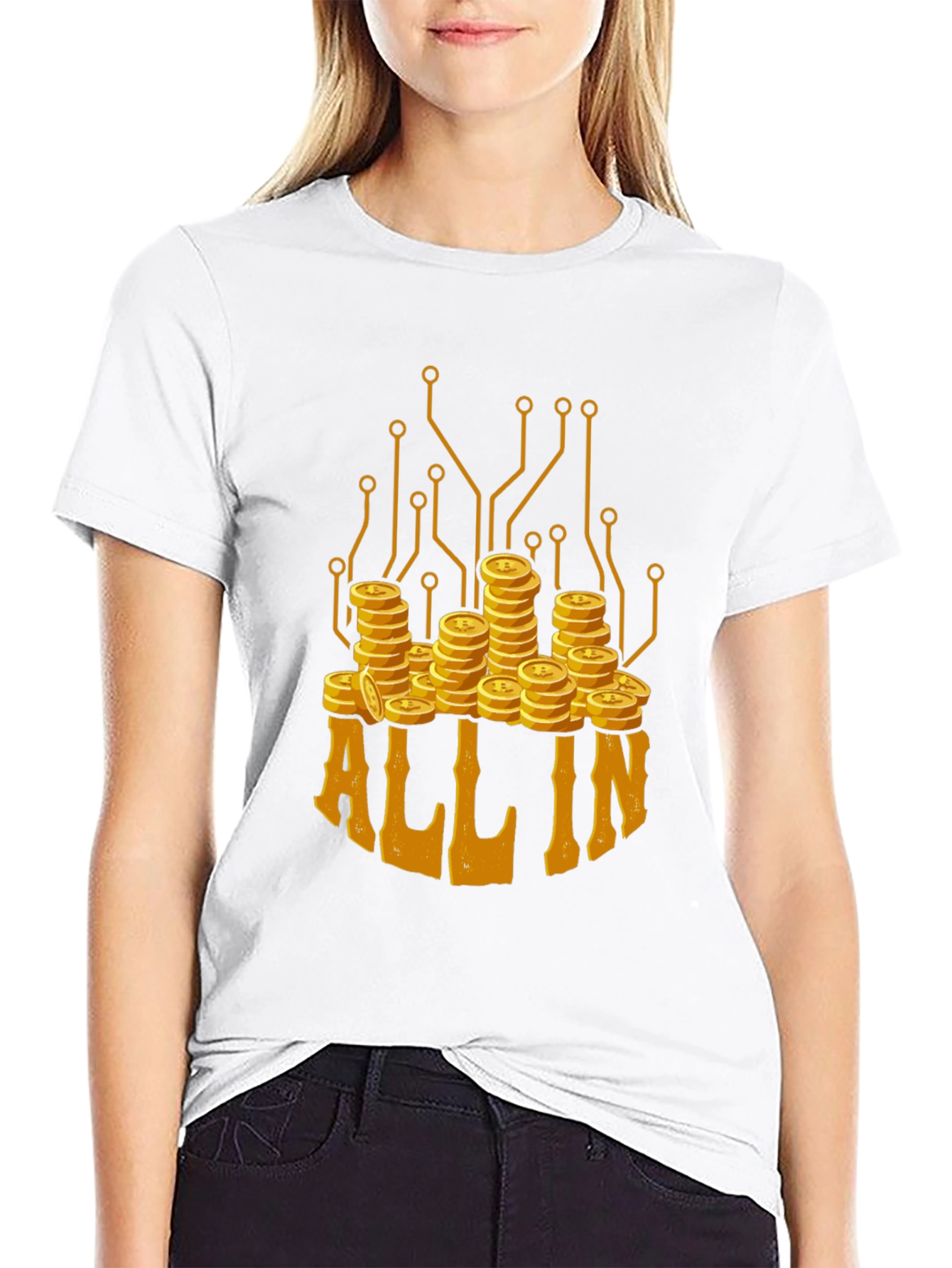 All In Crypto Tee - Bitcoin Trader T-Shirt