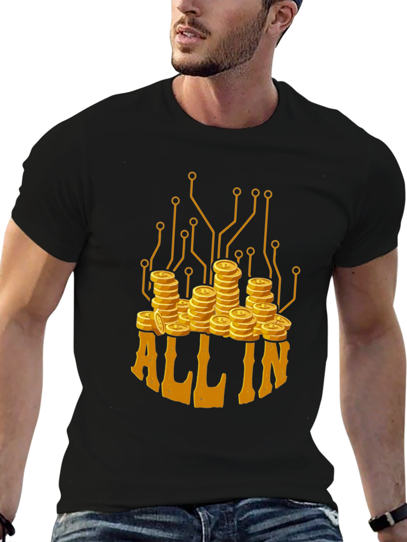 All In Crypto Tee - Bitcoin Trader T-Shirt