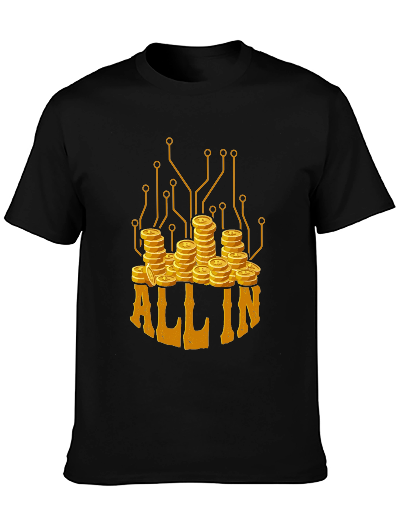All In Crypto Tee - Bitcoin Trader T-Shirt