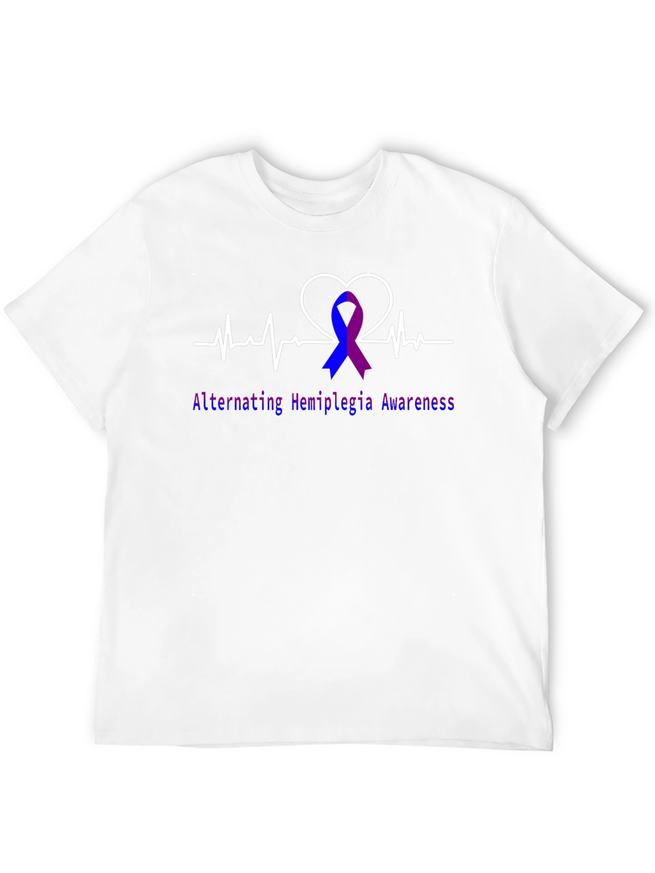 Alternating Hemiplegia Awareness Heartbeat T-Shirt
