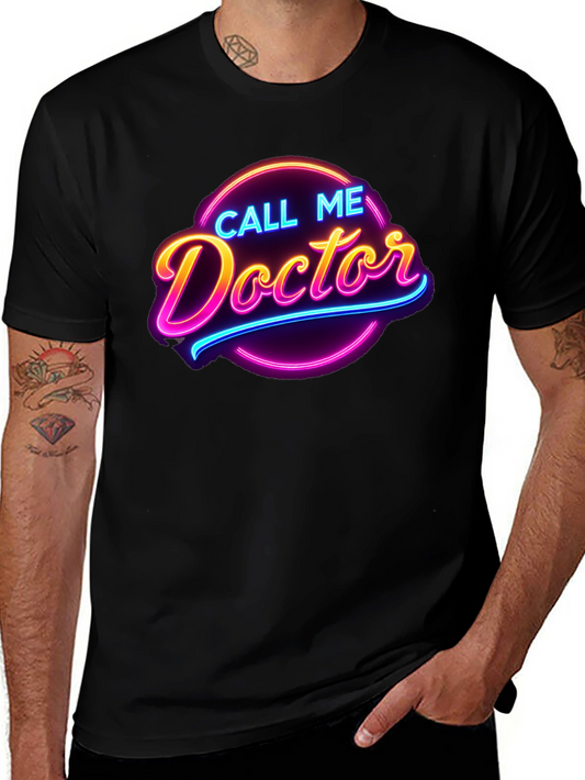 Call Me Doctor Neon Graphic Tee