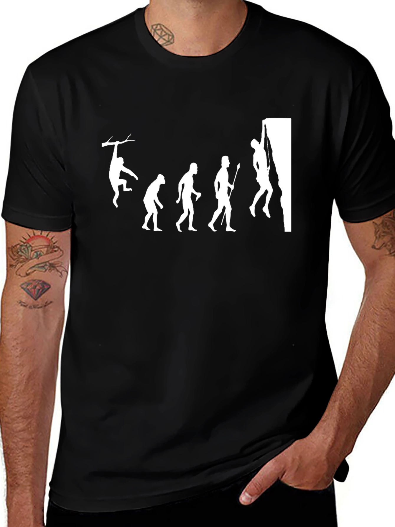 Evolution of Climbing T-Shirt - Funny Climber Tee