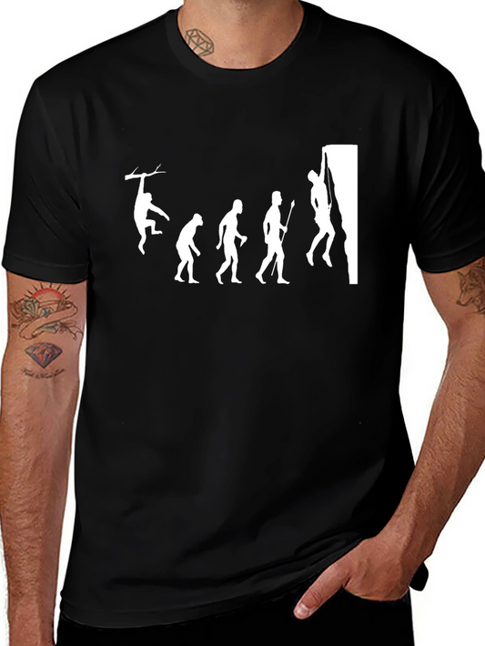 Evolution of Climbing T-Shirt - Funny Climber Tee