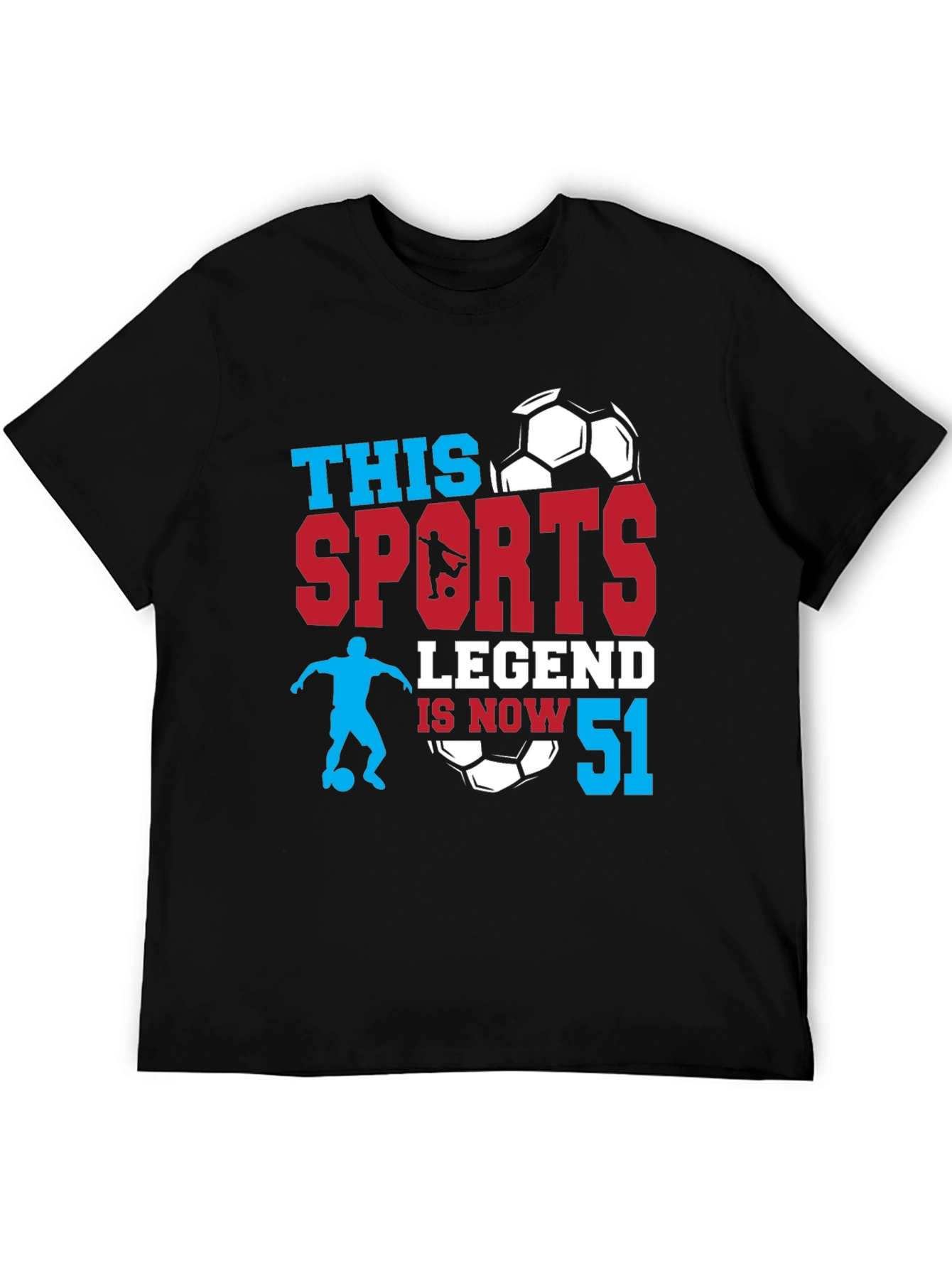 Sports Legend 51st Birthday T-Shirt Soccer Fan Gift