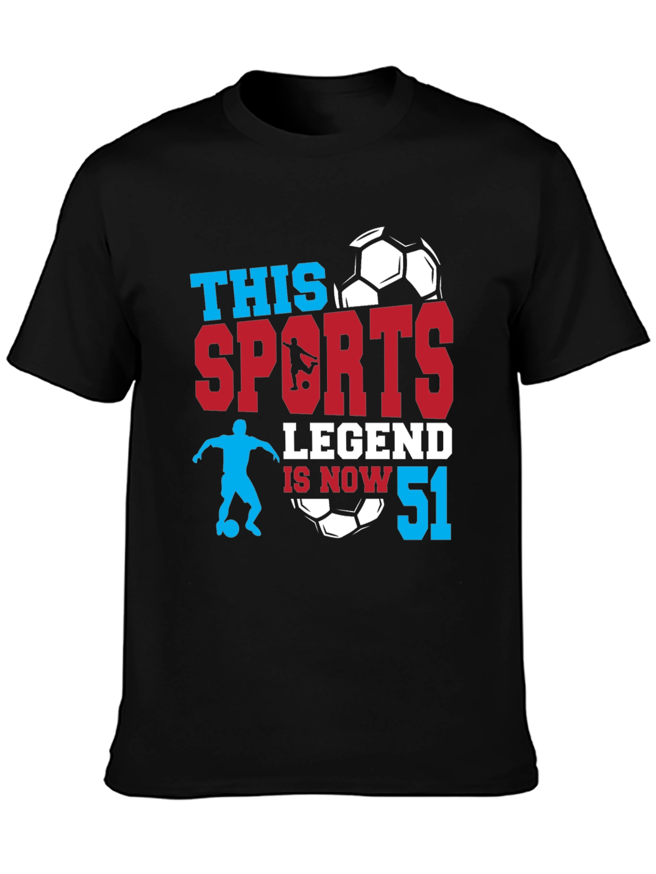 Sports Legend 51st Birthday T-Shirt Soccer Fan Gift