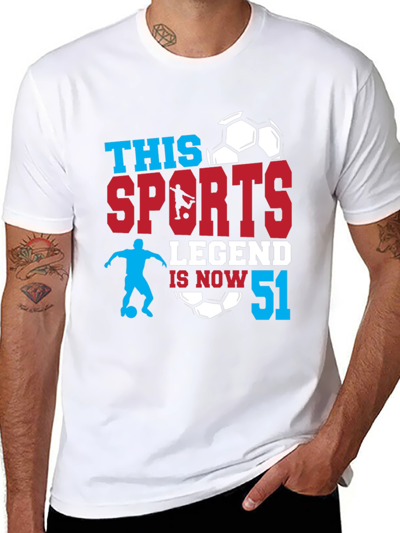 Sports Legend 51st Birthday T-Shirt Soccer Fan Gift