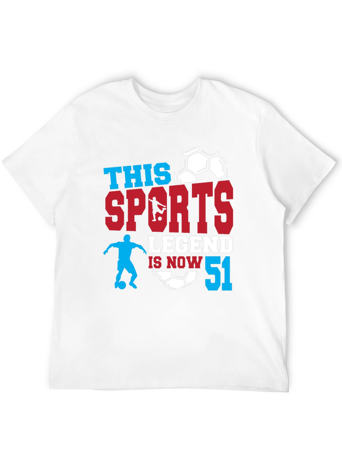 Sports Legend 51st Birthday T-Shirt Soccer Fan Gift