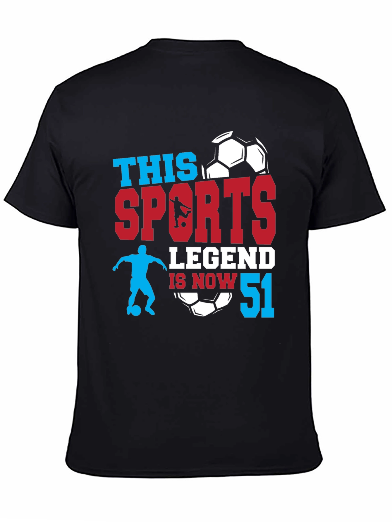 Sports Legend 51st Birthday T-Shirt Soccer Fan Gift