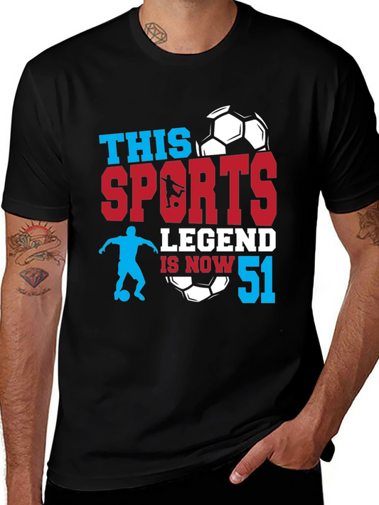 Sports Legend 51st Birthday T-Shirt Soccer Fan Gift