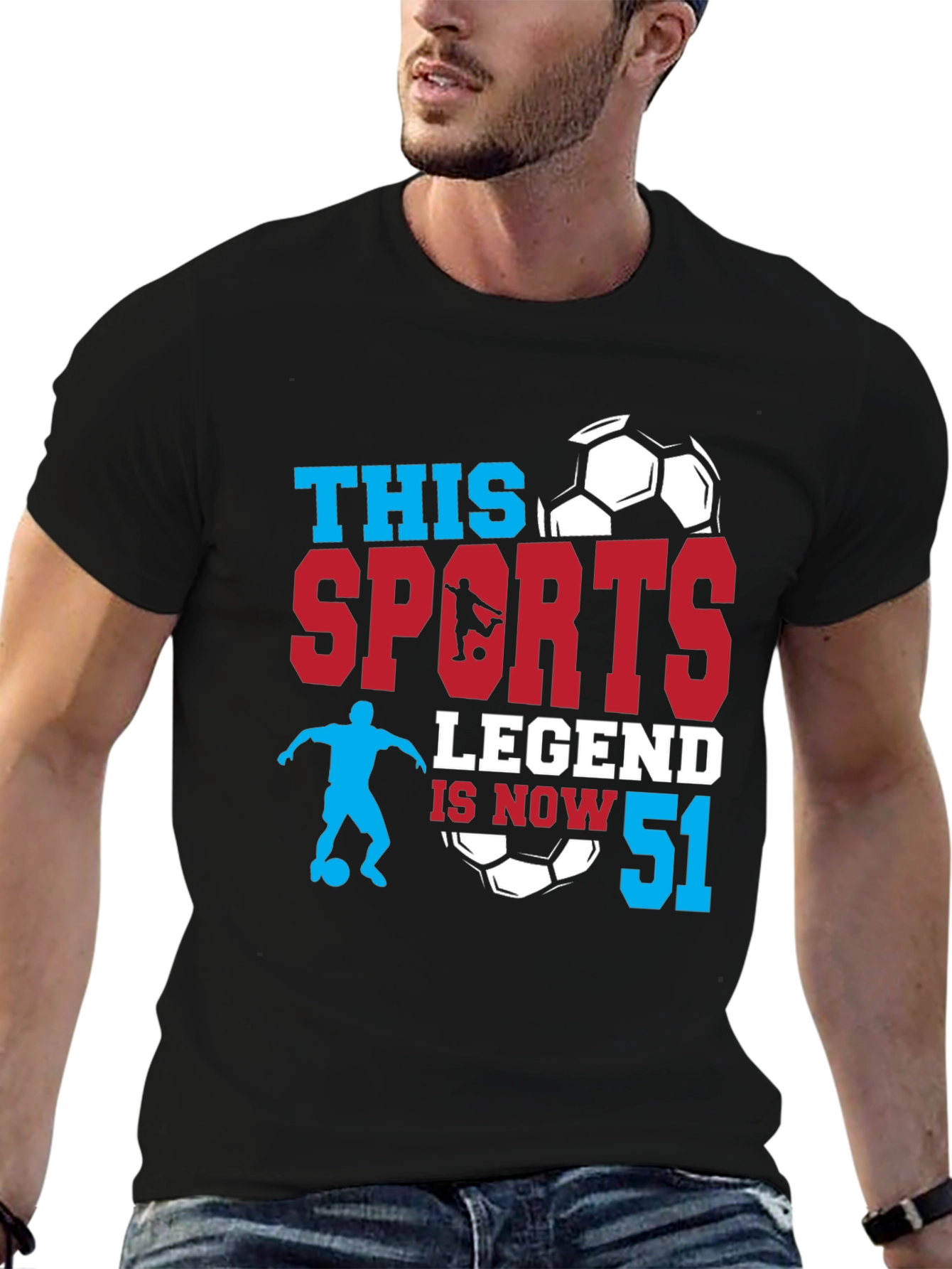 Sports Legend 51st Birthday T-Shirt Soccer Fan Gift