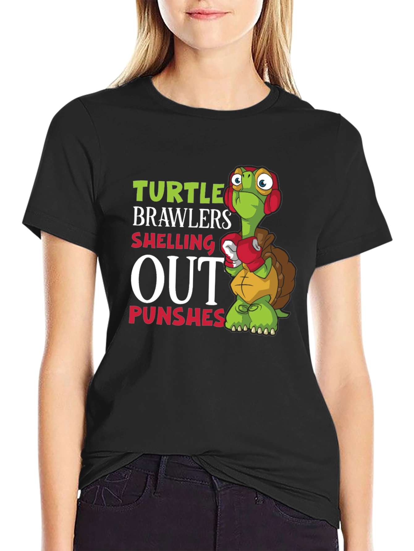 Turtle Brawlers T-Shirt: Shelling Out Punches Graphic Tee
