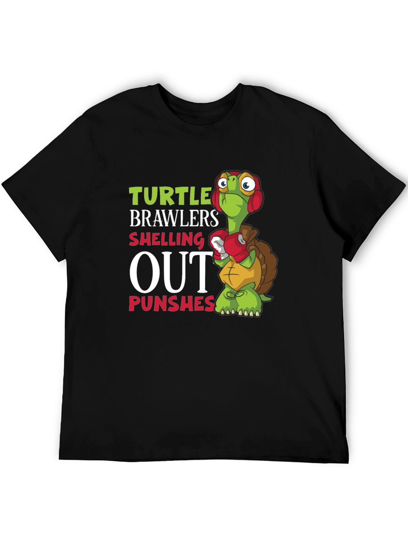 Turtle Brawlers T-Shirt: Shelling Out Punches Graphic Tee
