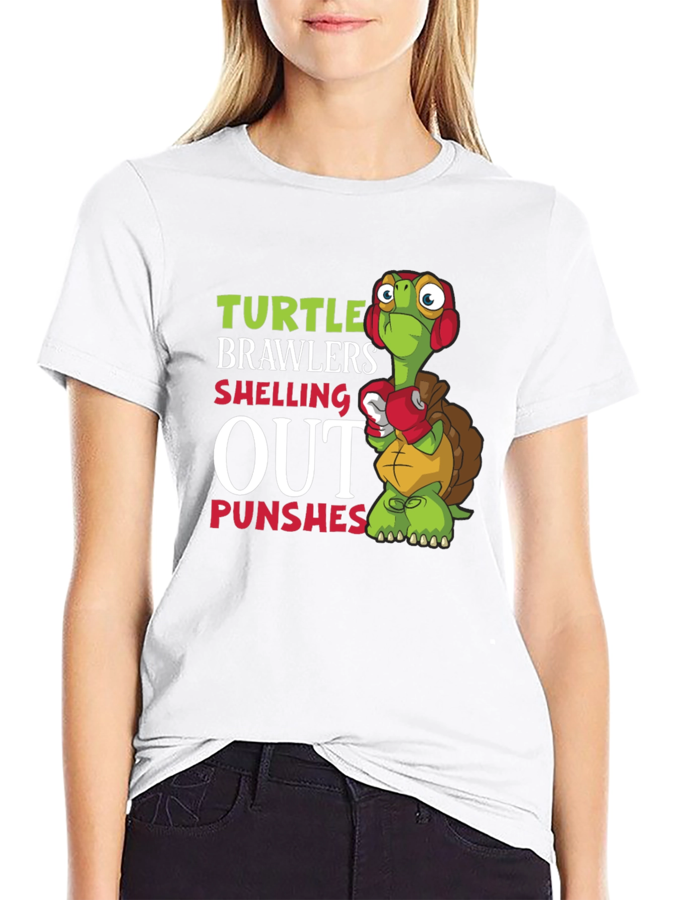 Turtle Brawlers T-Shirt: Shelling Out Punches Graphic Tee