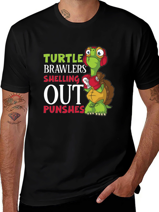 Turtle Brawlers T-Shirt: Shelling Out Punches Graphic Tee