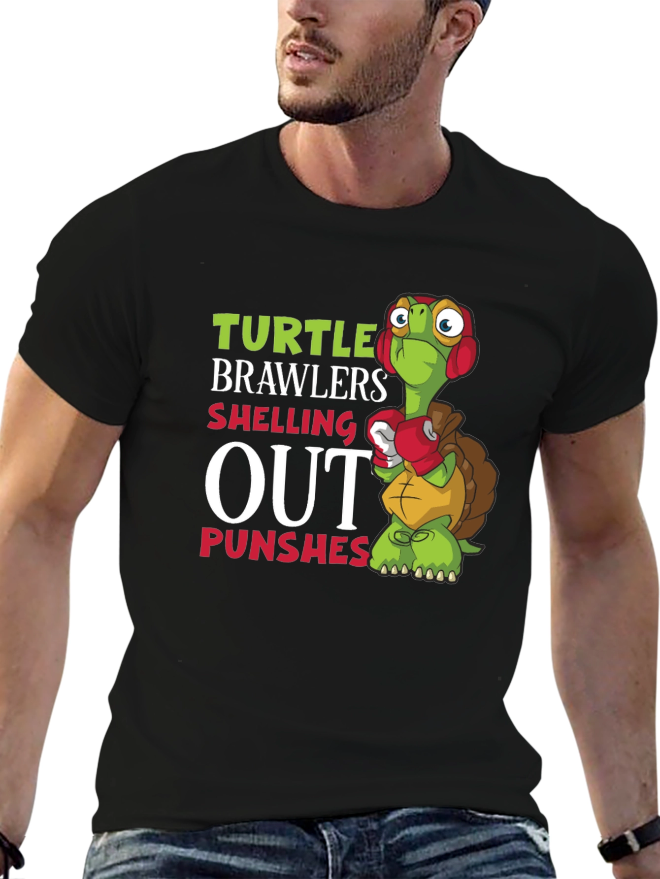 Turtle Brawlers T-Shirt: Shelling Out Punches Graphic Tee