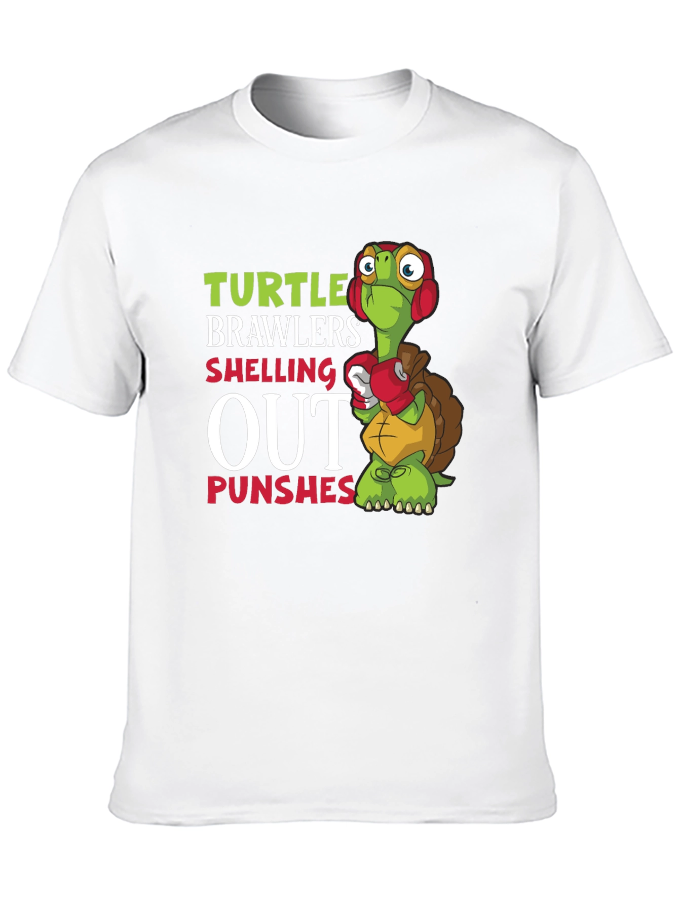 Turtle Brawlers T-Shirt: Shelling Out Punches Graphic Tee