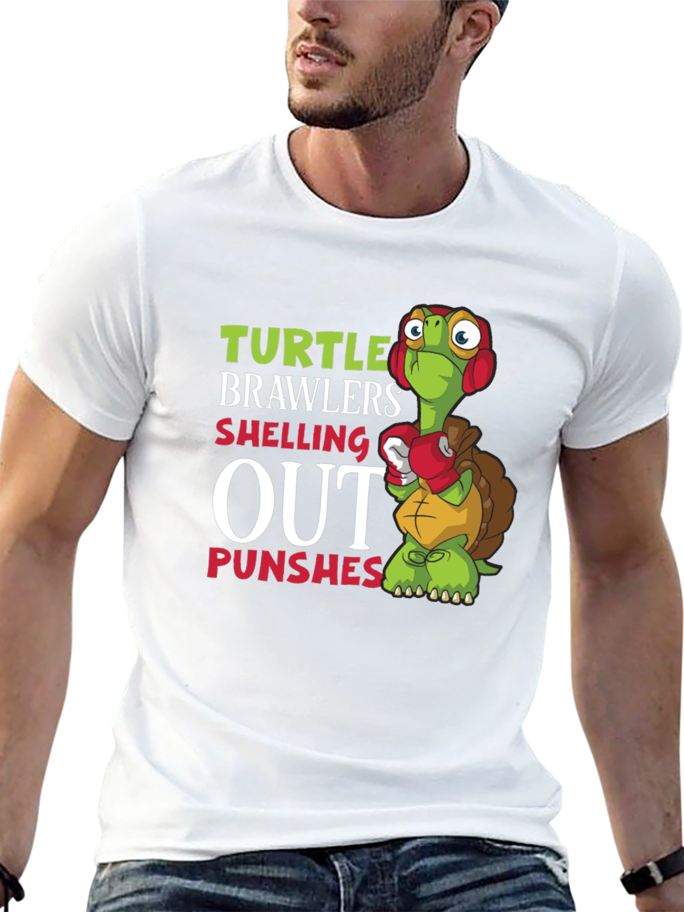 Turtle Brawlers T-Shirt: Shelling Out Punches Graphic Tee