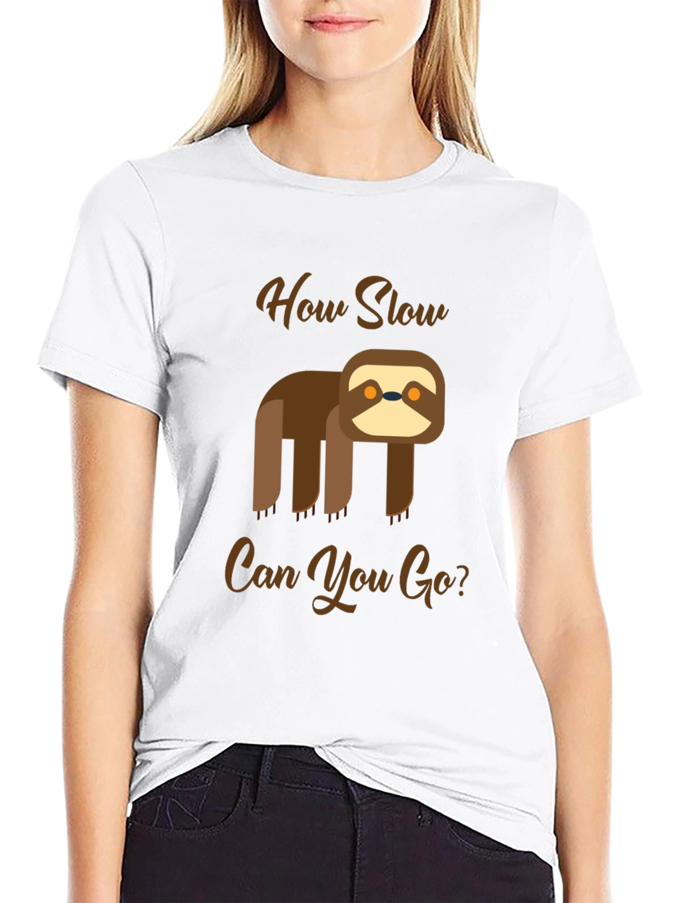 Funny Sloth T-Shirt - How Slow Can You Go?