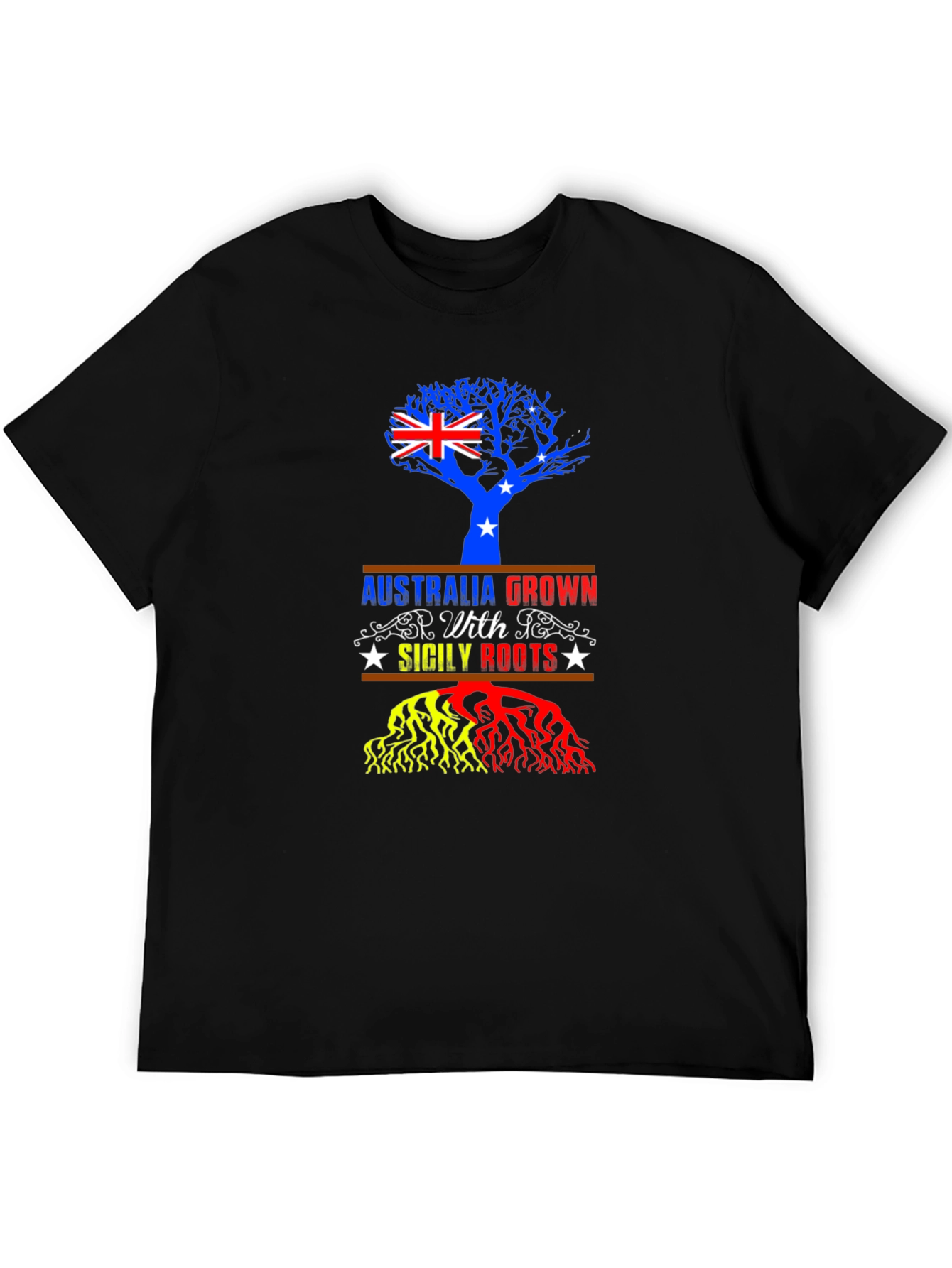 Australia Sicily Roots Graphic T-Shirt