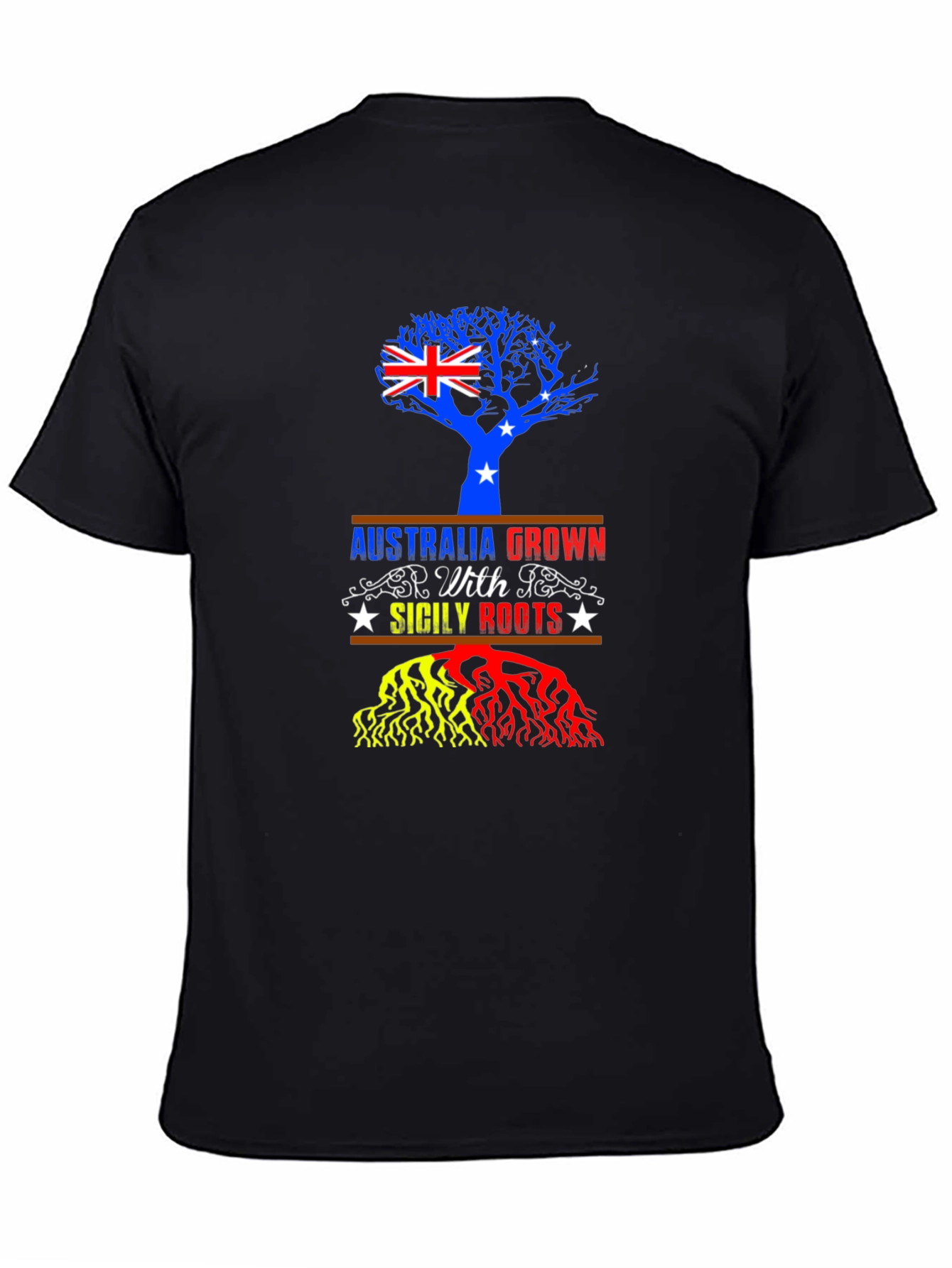Australia Sicily Roots Graphic T-Shirt