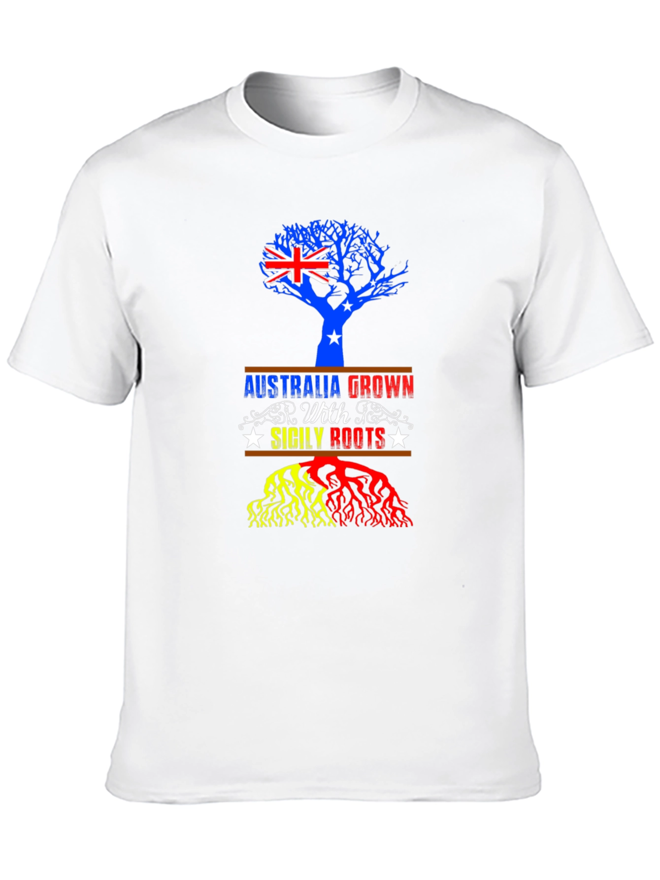 Australia Sicily Roots Graphic T-Shirt
