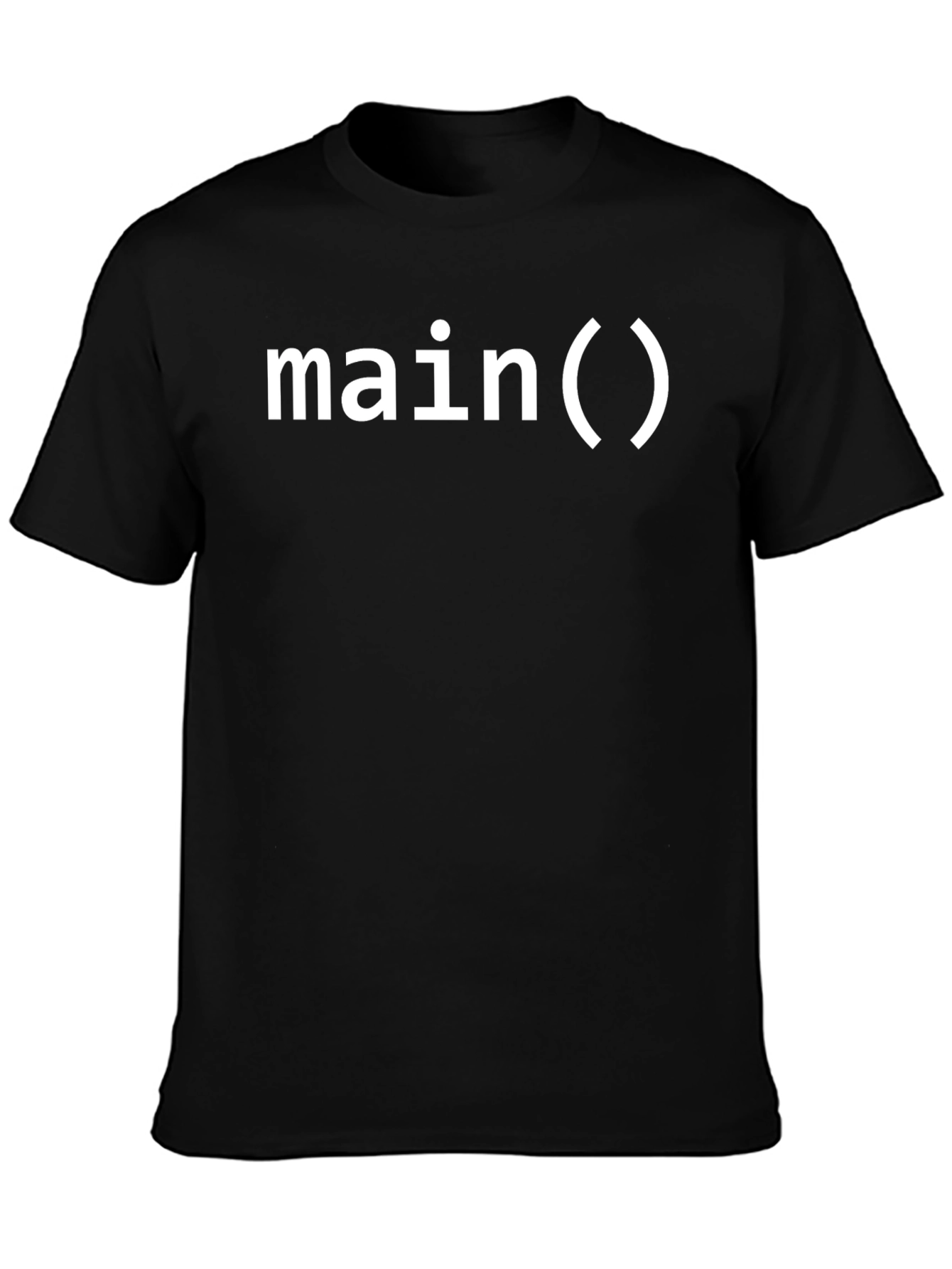 Main() Programmer T-Shirt - Black