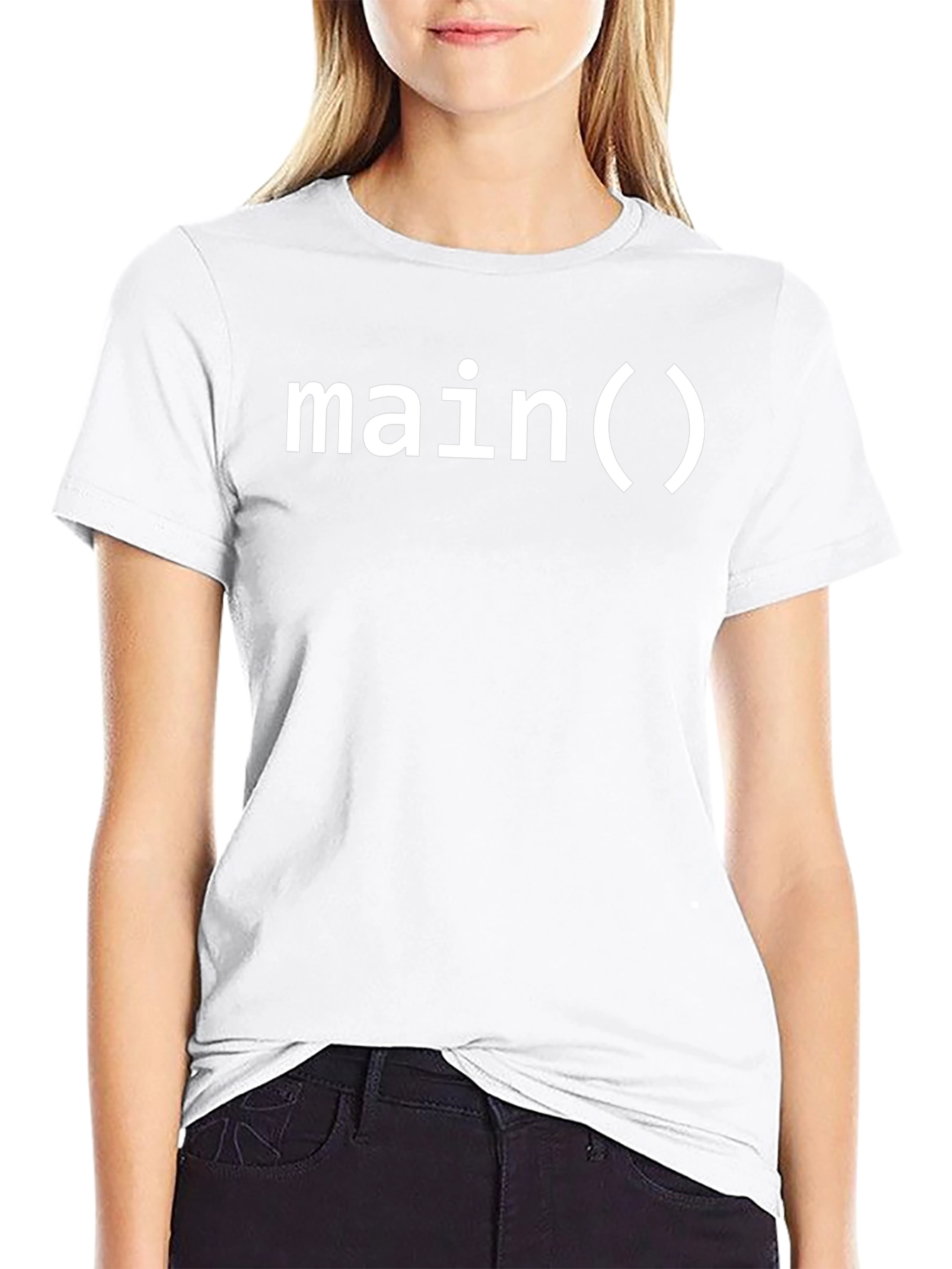 Main() Programmer T-Shirt - Black