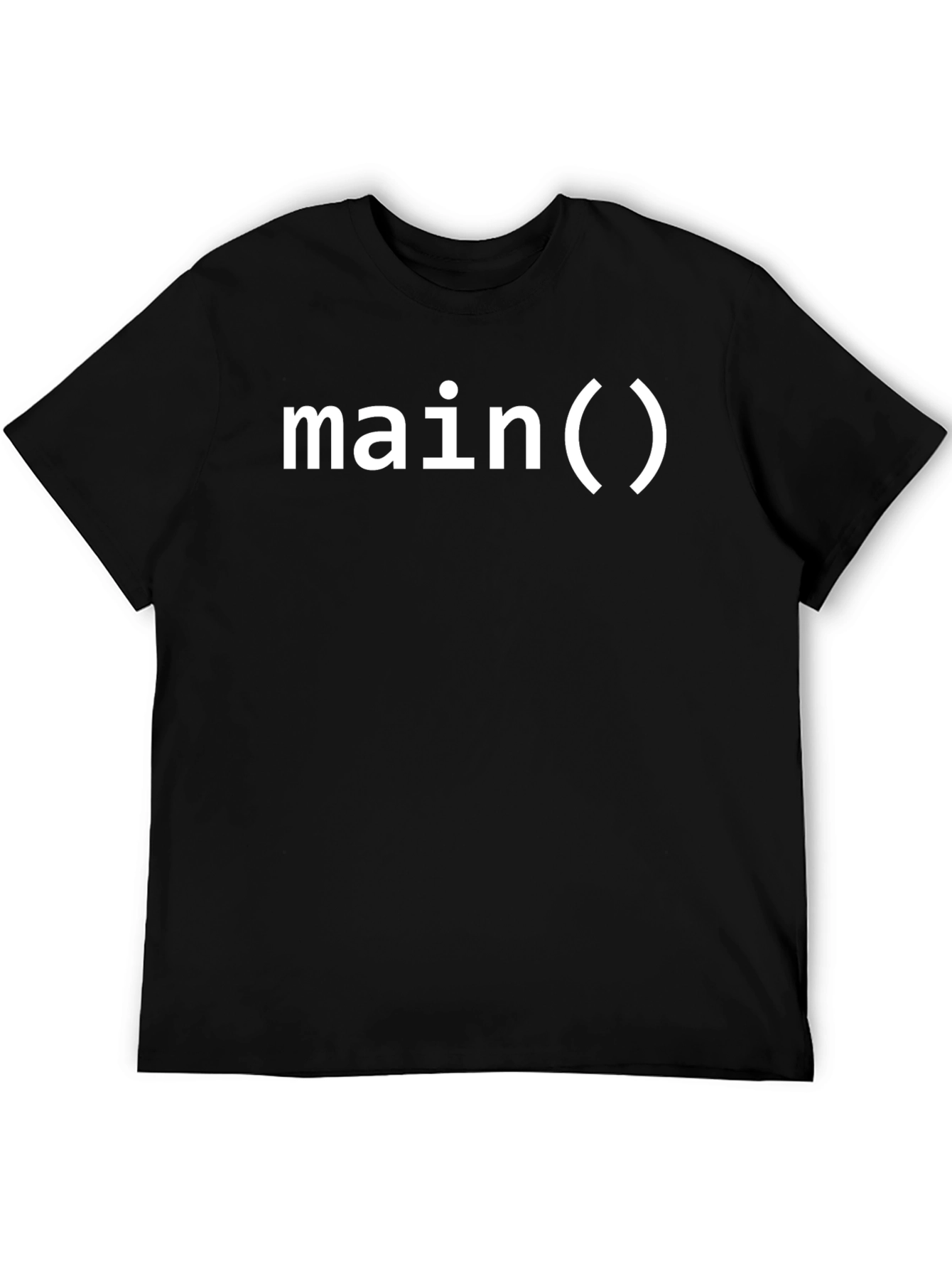 Main() Programmer T-Shirt - Black
