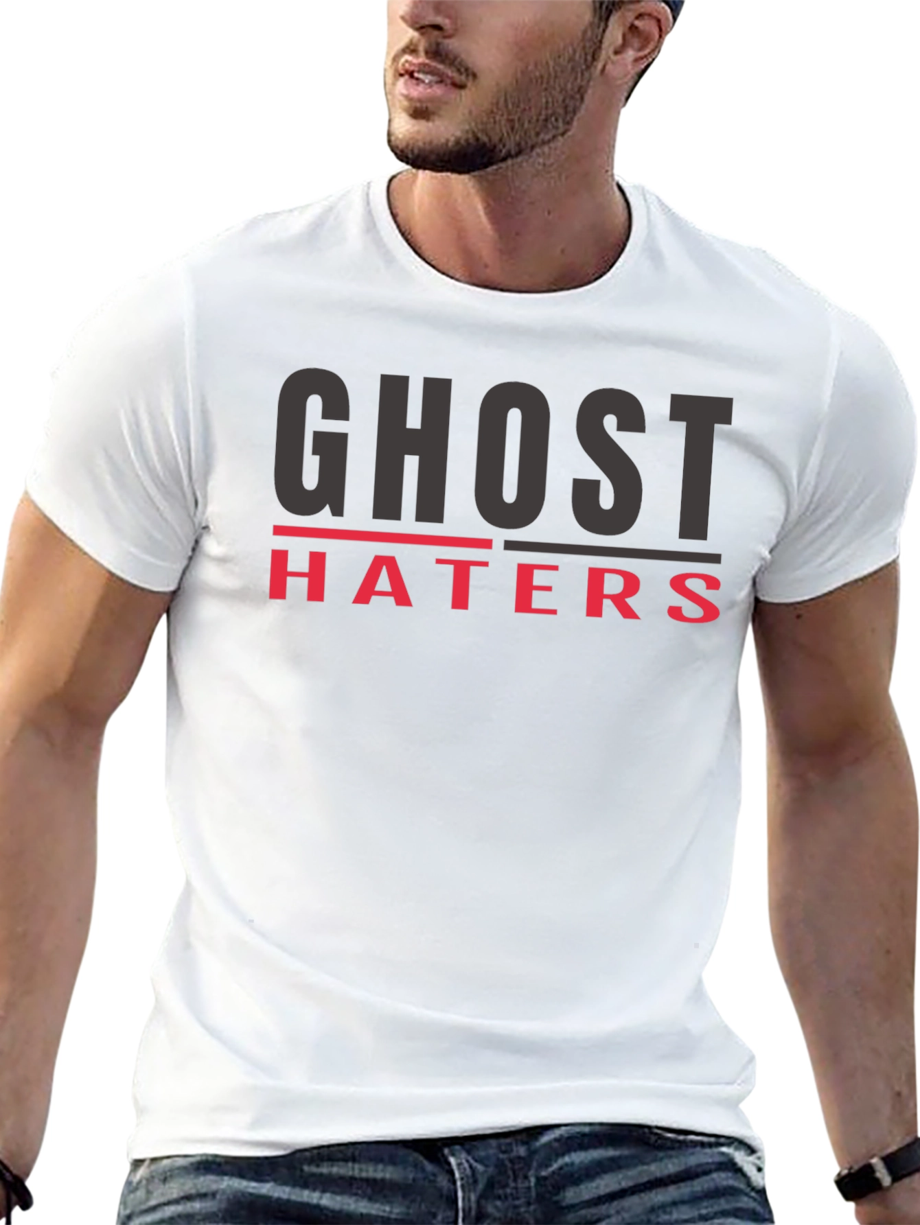 Ghost Haters Black Graphic Tee