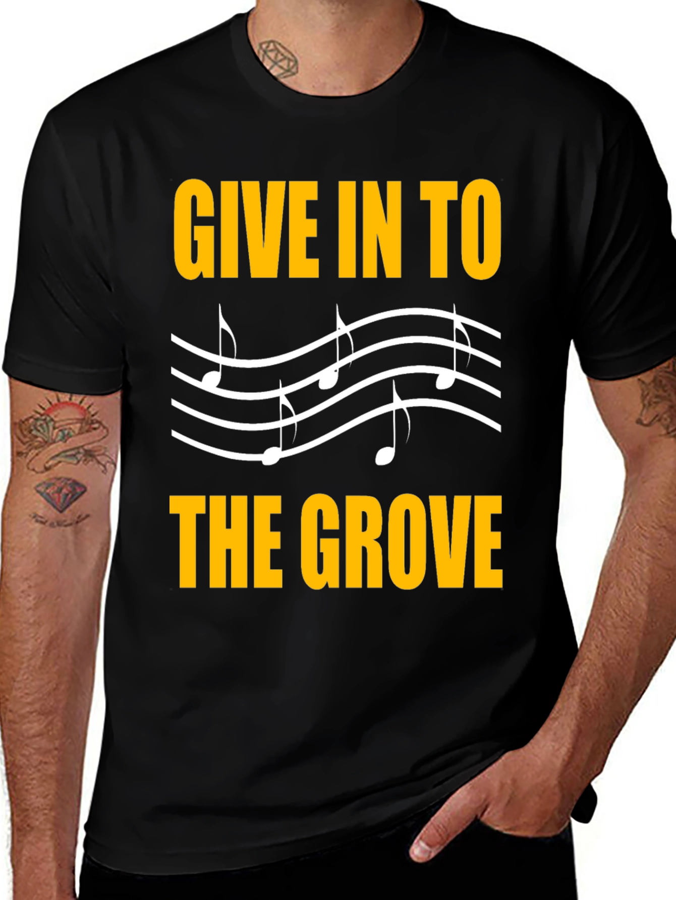 Give In To The Grove Black T-Shirt