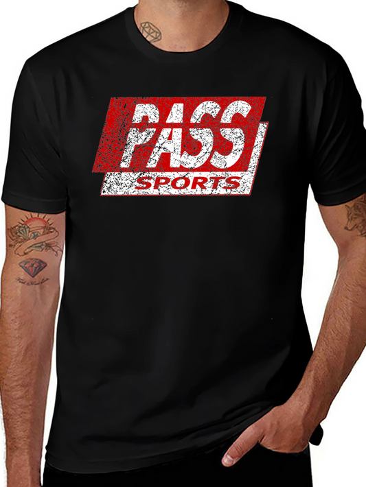 Pass Sports Graphic T-Shirt - Retro Style