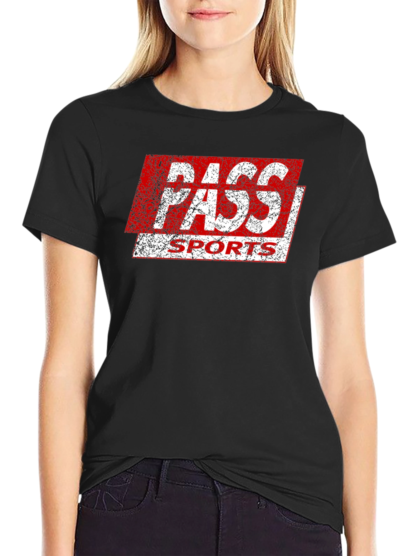 Pass Sports Graphic T-Shirt - Retro Style