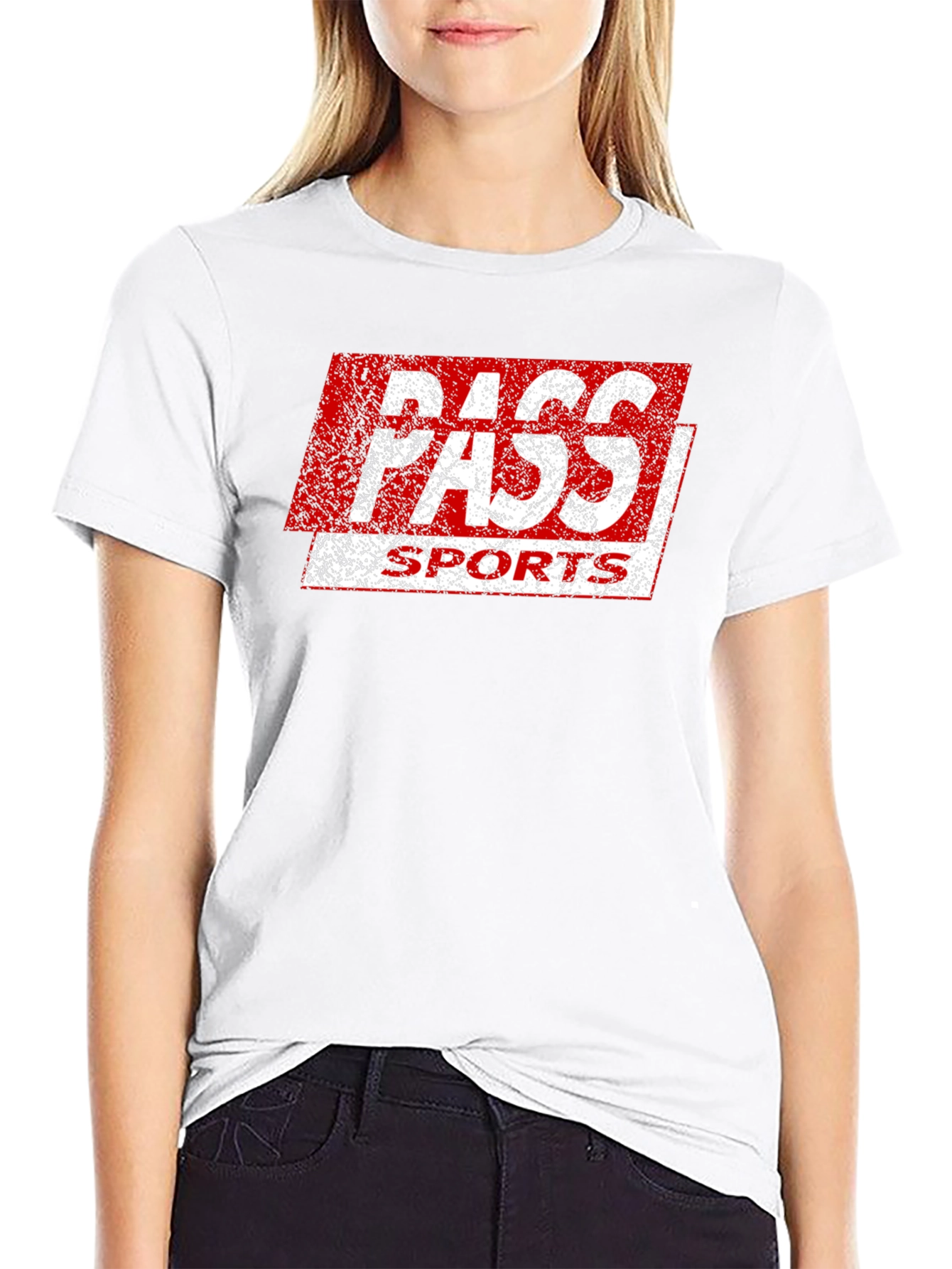 Pass Sports Graphic T-Shirt - Retro Style