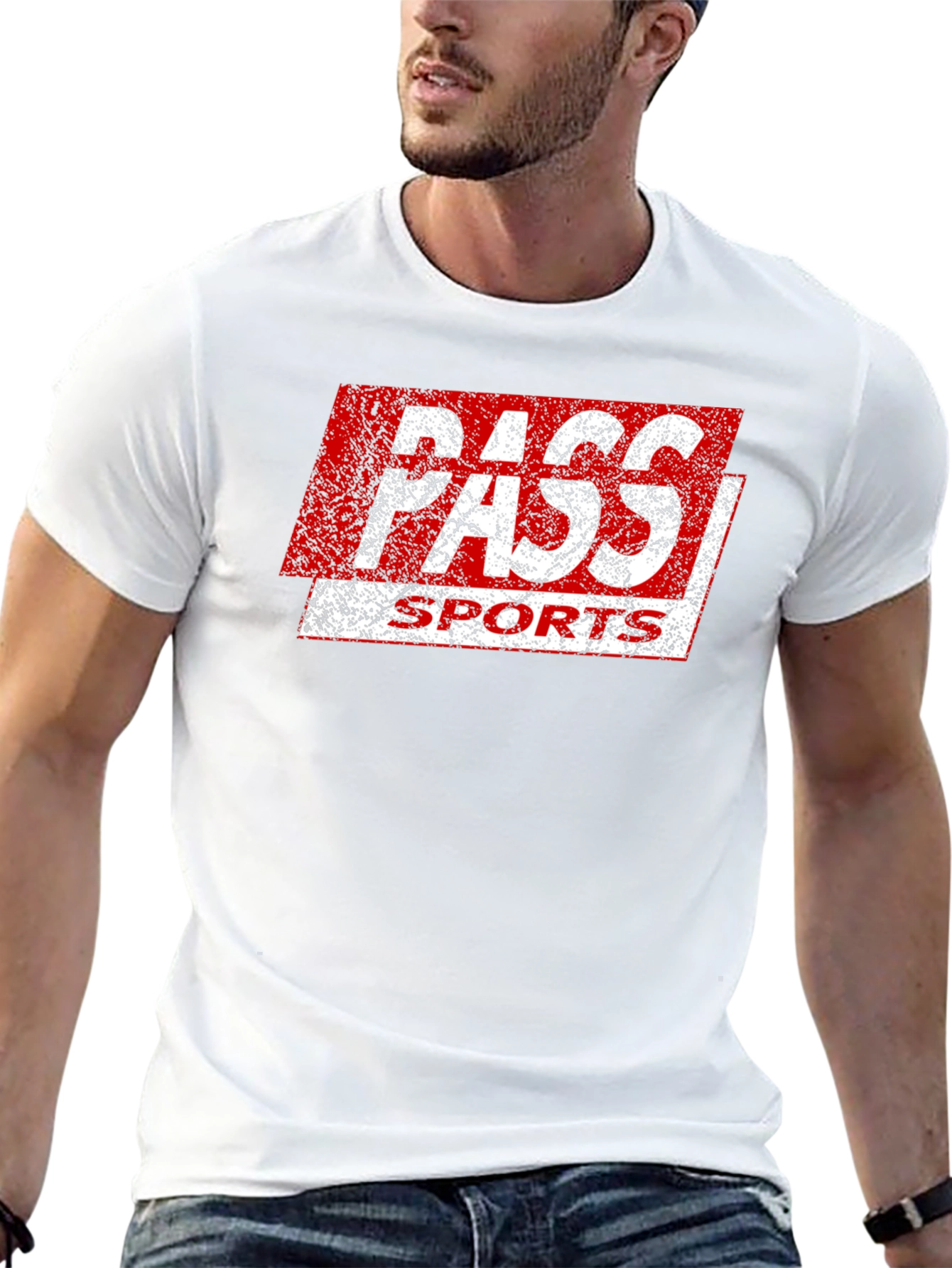 Pass Sports Graphic T-Shirt - Retro Style