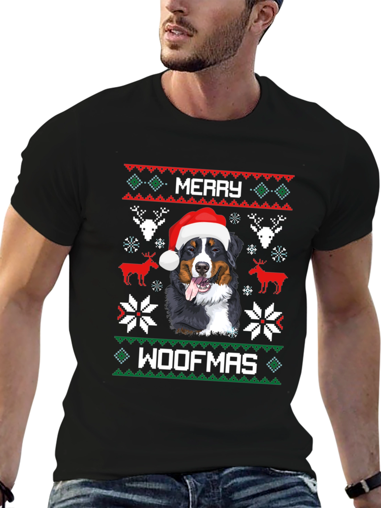 Merry Woofmas Dog Christmas T-Shirt