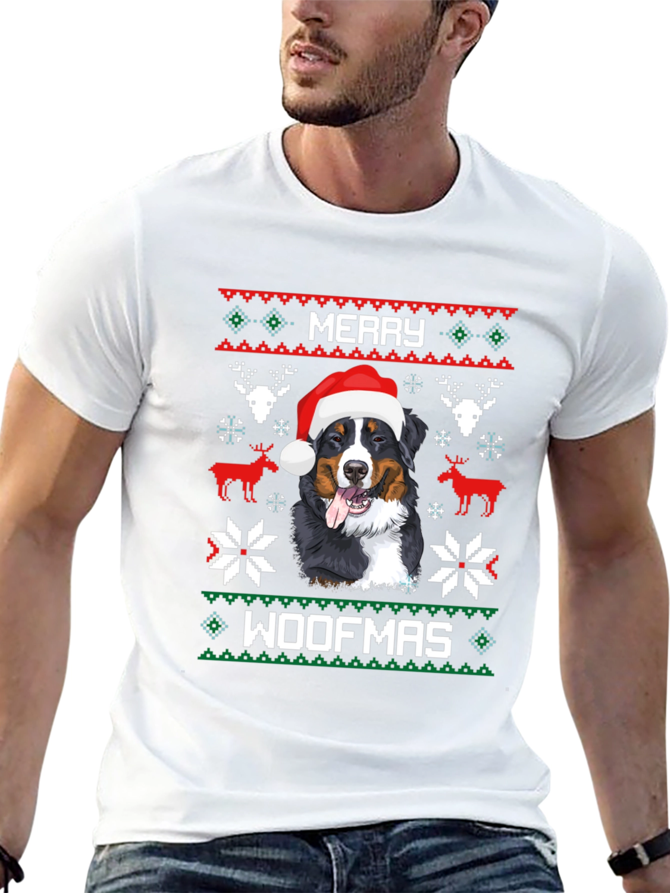 Merry Woofmas Dog Christmas T-Shirt