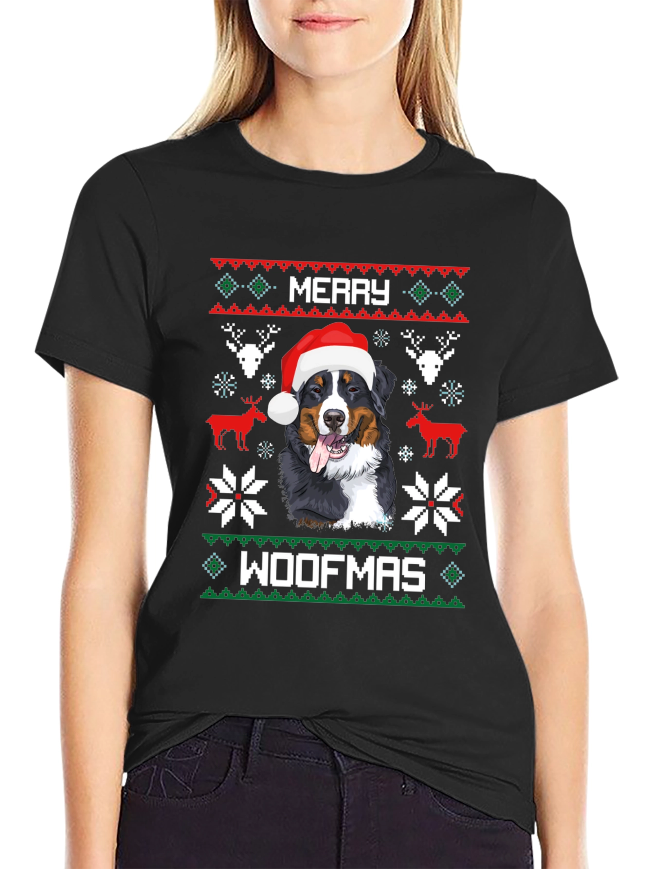 Merry Woofmas Dog Christmas T-Shirt