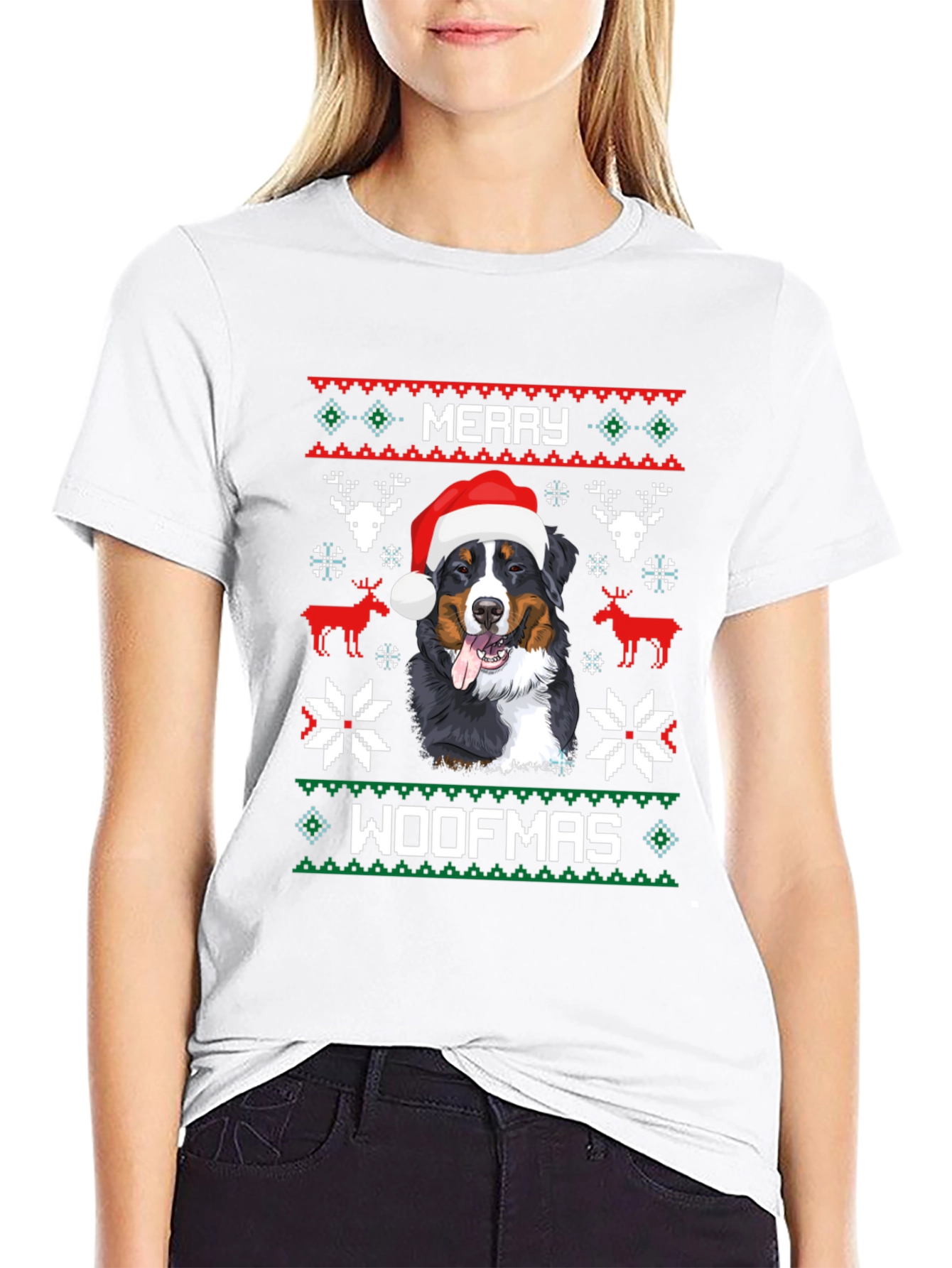 Merry Woofmas Dog Christmas T-Shirt