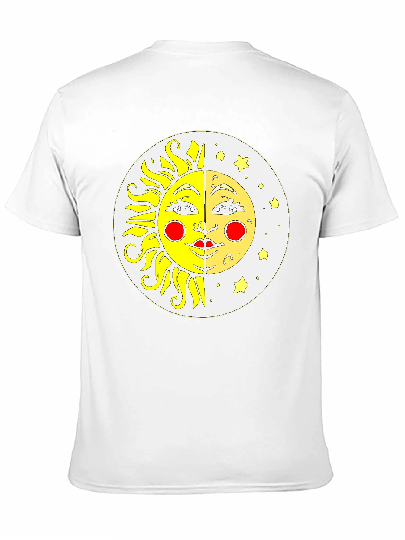 Celestial Sun and Moon Black T-Shirt