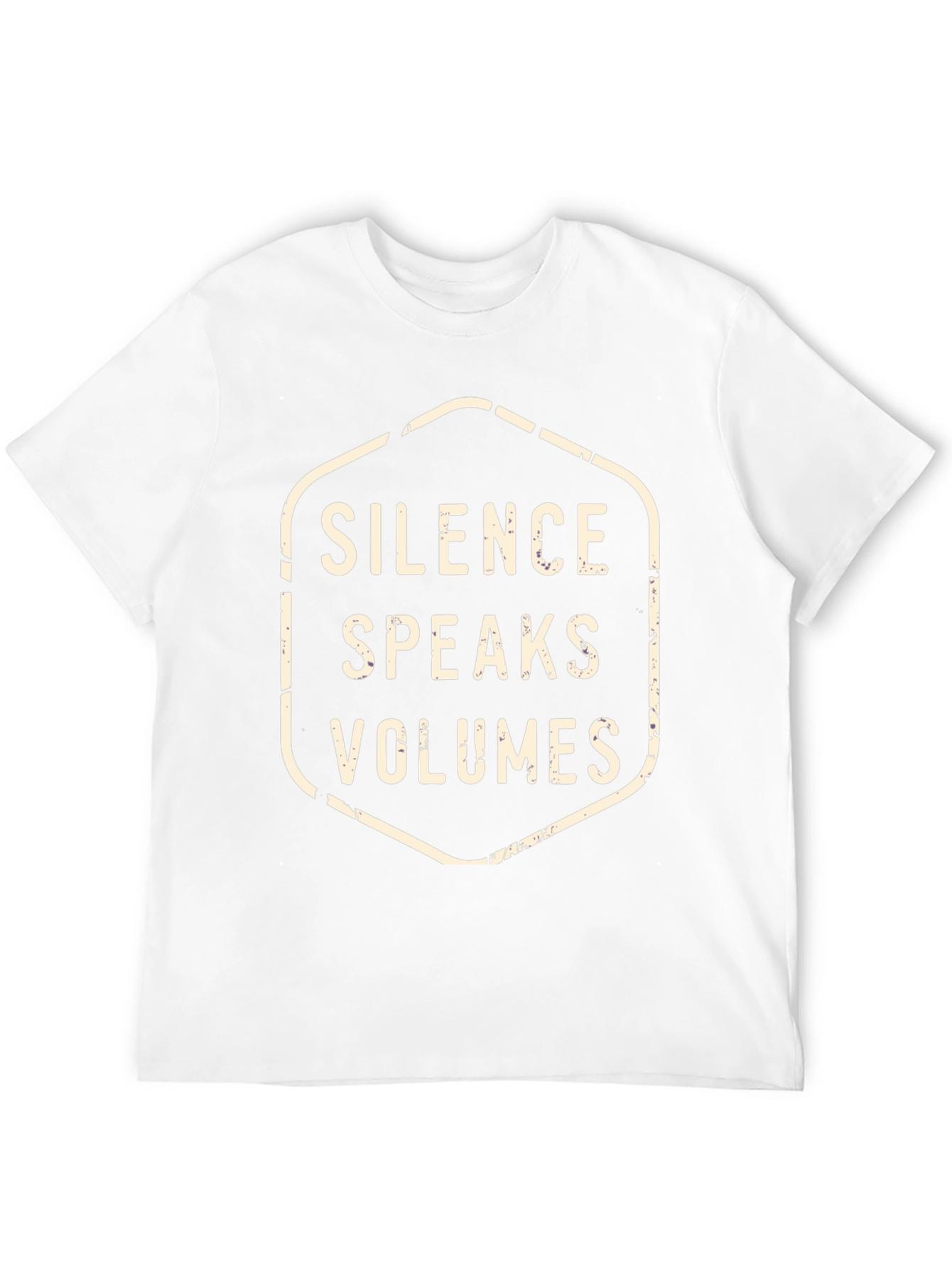 Silence Speaks Volumes Graphic Tee - Black
