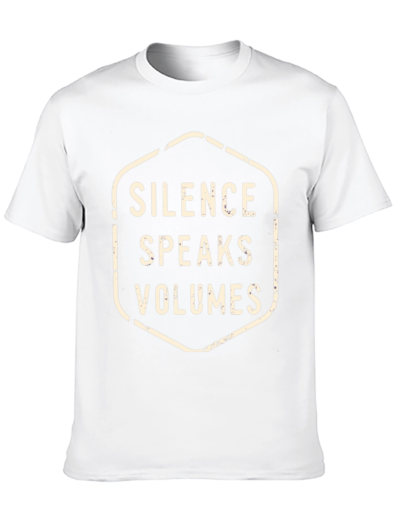 Silence Speaks Volumes Graphic Tee - Black