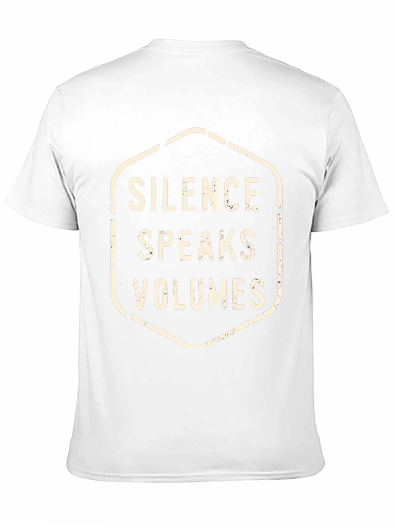 Silence Speaks Volumes Graphic Tee - Black
