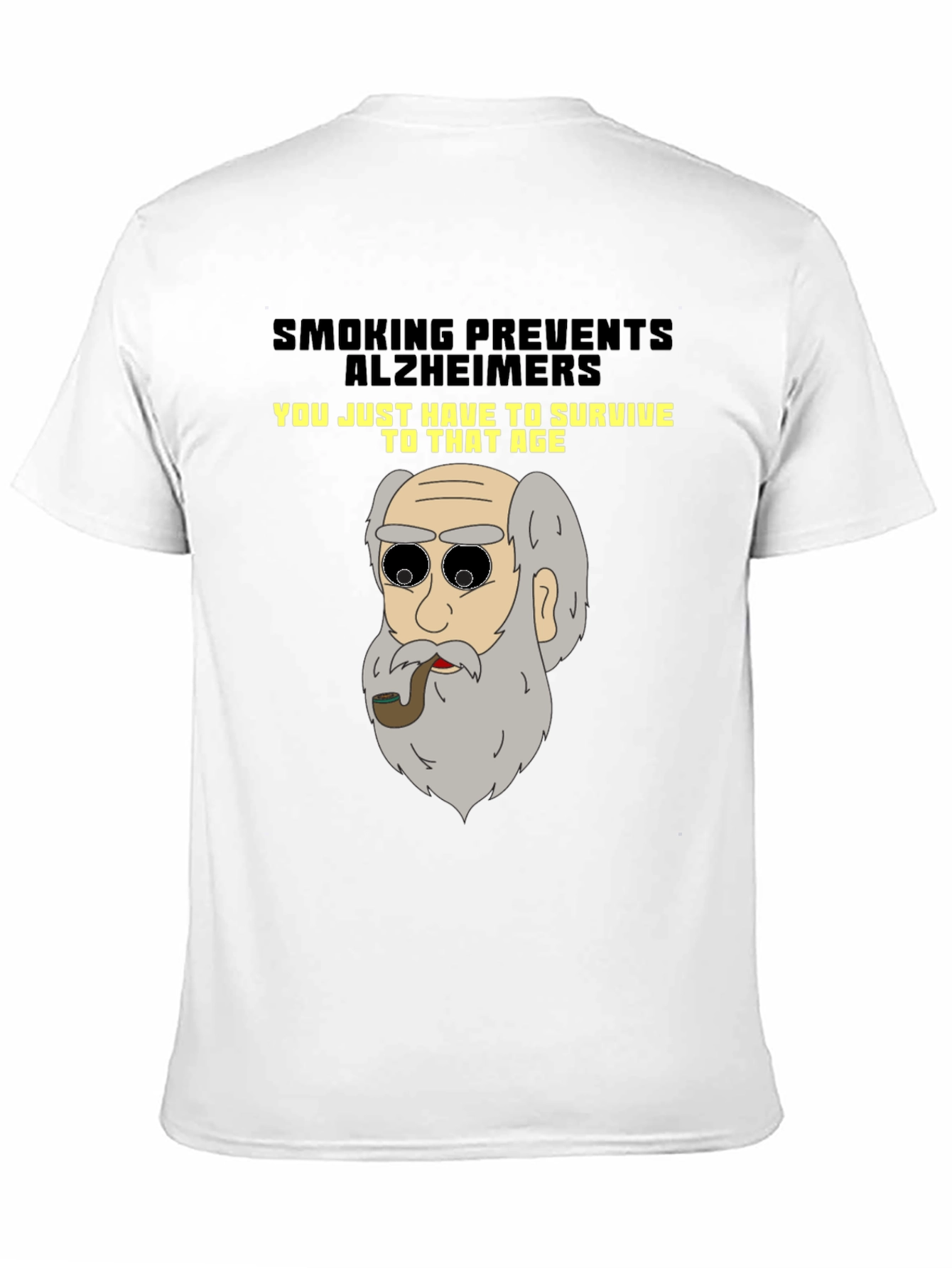 Smoking Prevents Alzheimers T-Shirt Funny Graphic Tee