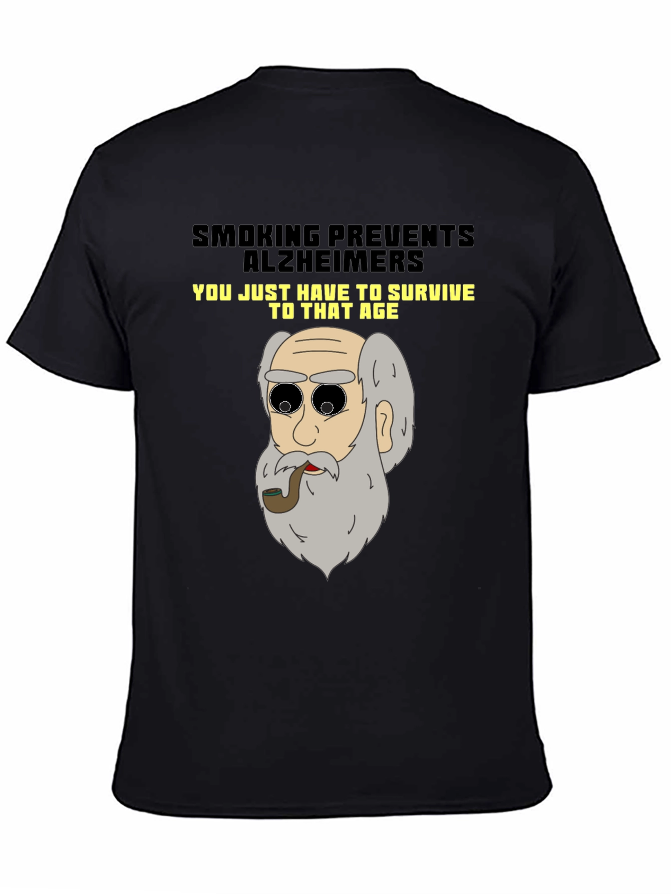 Smoking Prevents Alzheimers T-Shirt Funny Graphic Tee