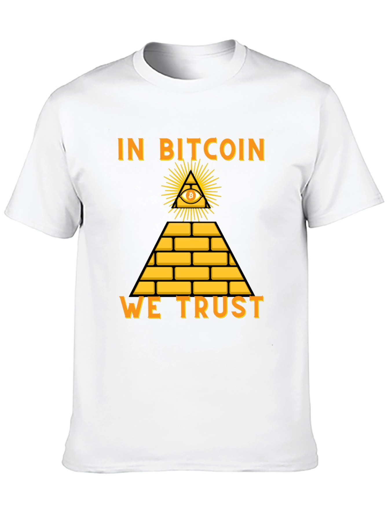 Bitcoin Pyramid T-Shirt - In Bitcoin We Trust