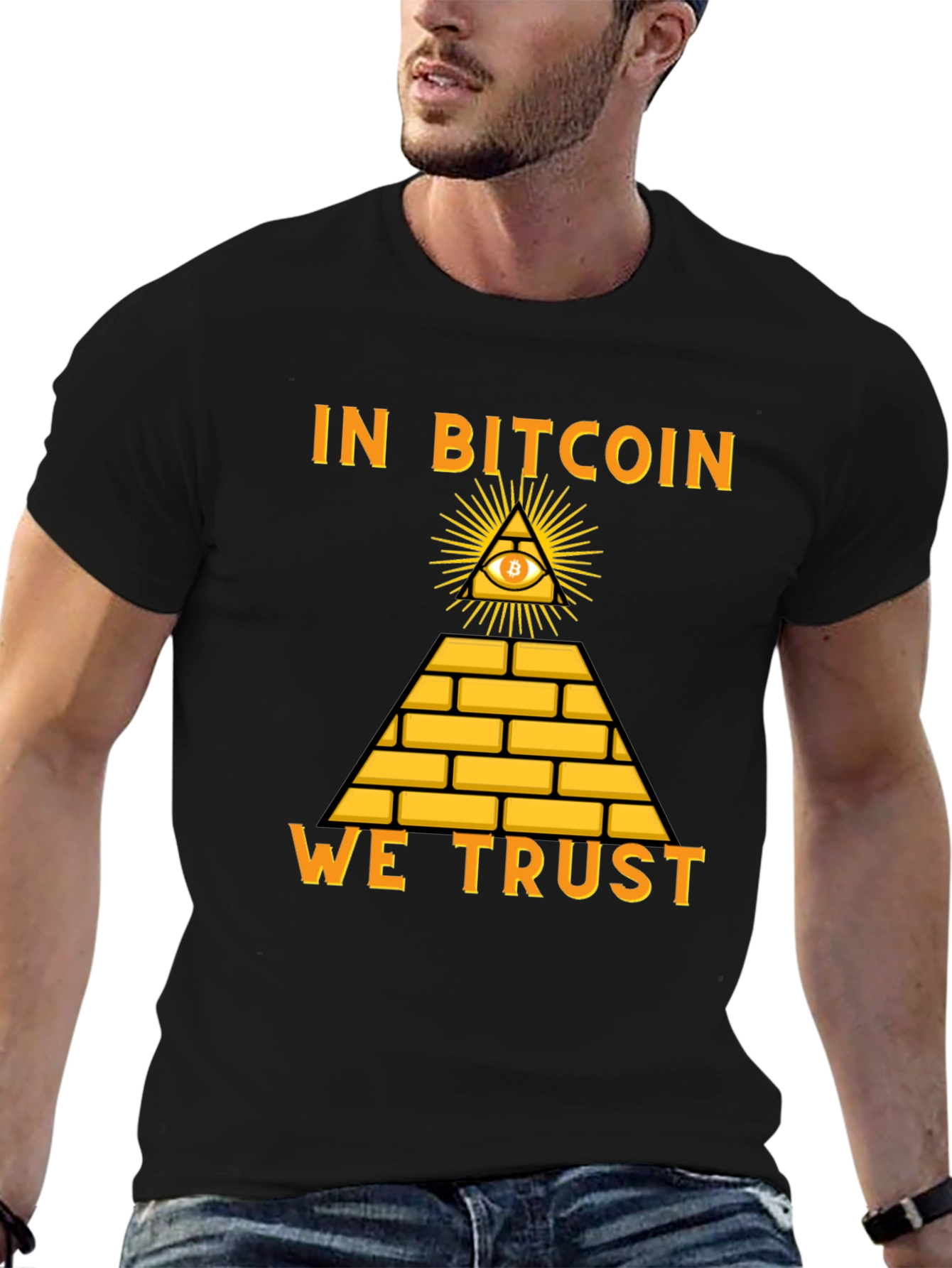 Bitcoin Pyramid T-Shirt - In Bitcoin We Trust